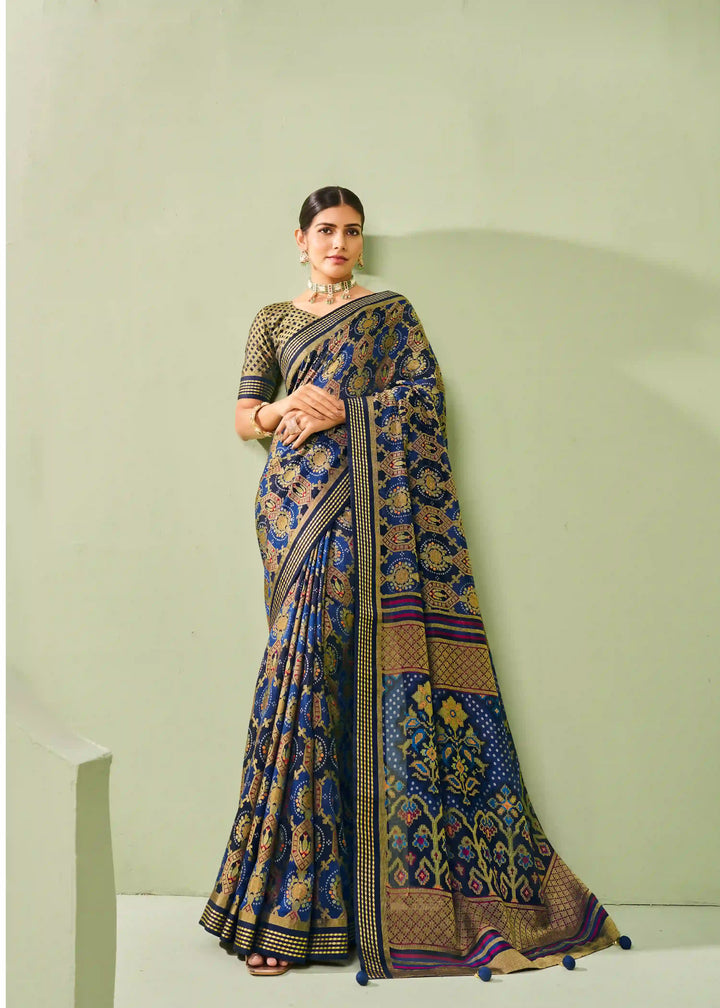 Stylish PV Georgette Saree | Designer Wevon Border Festive & Wedding Wear