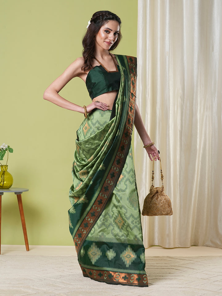 Traditional Banarasi Silk Saree | Rich Wevon Jacquard Festive Look