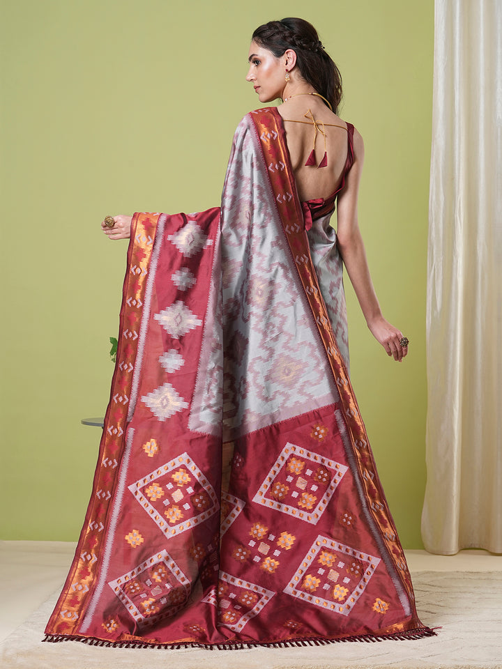 Traditional Banarasi Silk Saree | Rich Wevon Jacquard Festive Look
