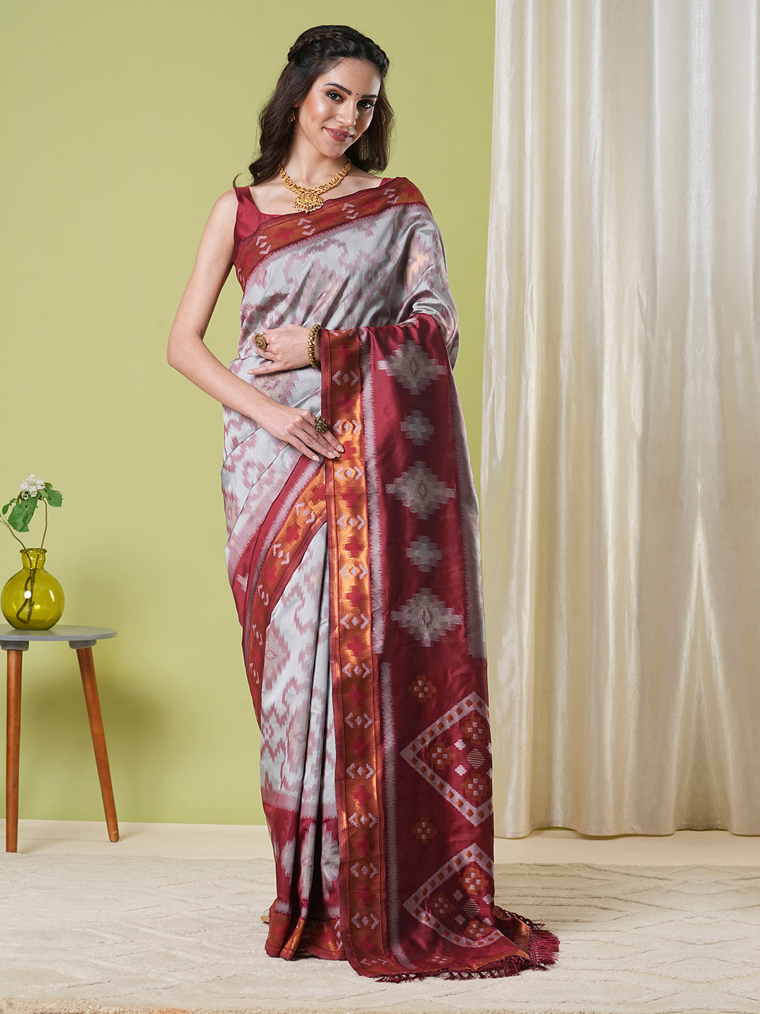 Traditional Banarasi Silk Saree | Rich Wevon Jacquard Festive Look