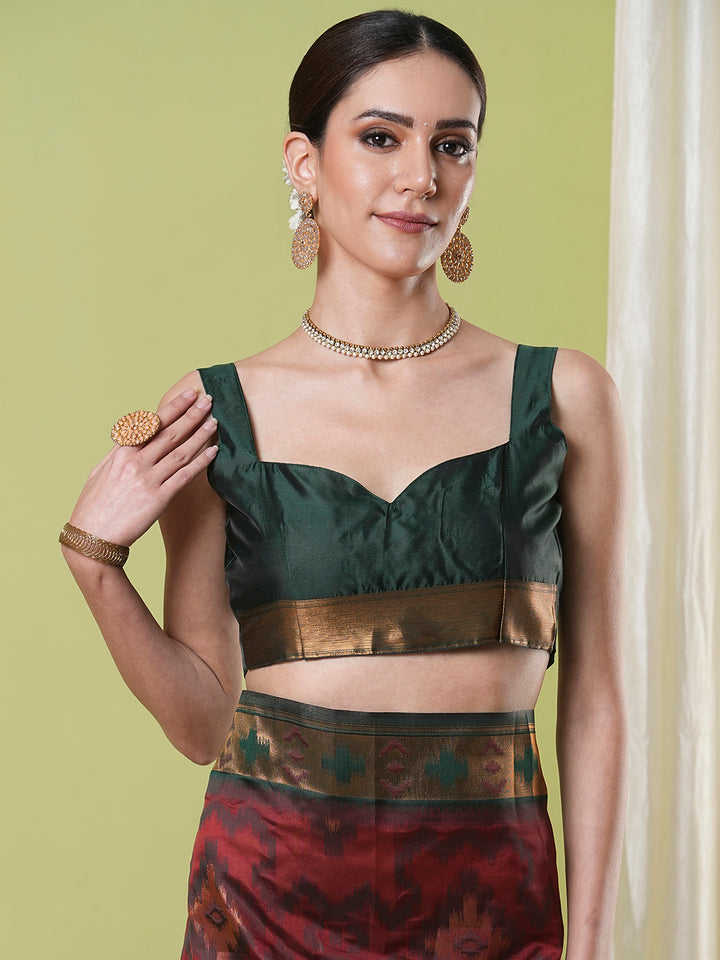 Traditional Banarasi Silk Saree | Rich Wevon Jacquard Festive Look