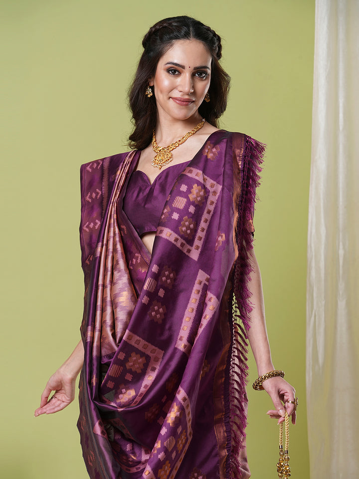 Traditional Banarasi Silk Saree | Rich Wevon Jacquard Festive Look