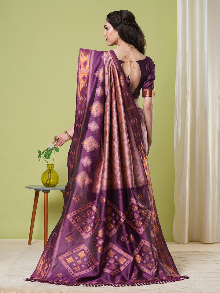 Traditional Banarasi Silk Saree | Rich Wevon Jacquard Festive Look