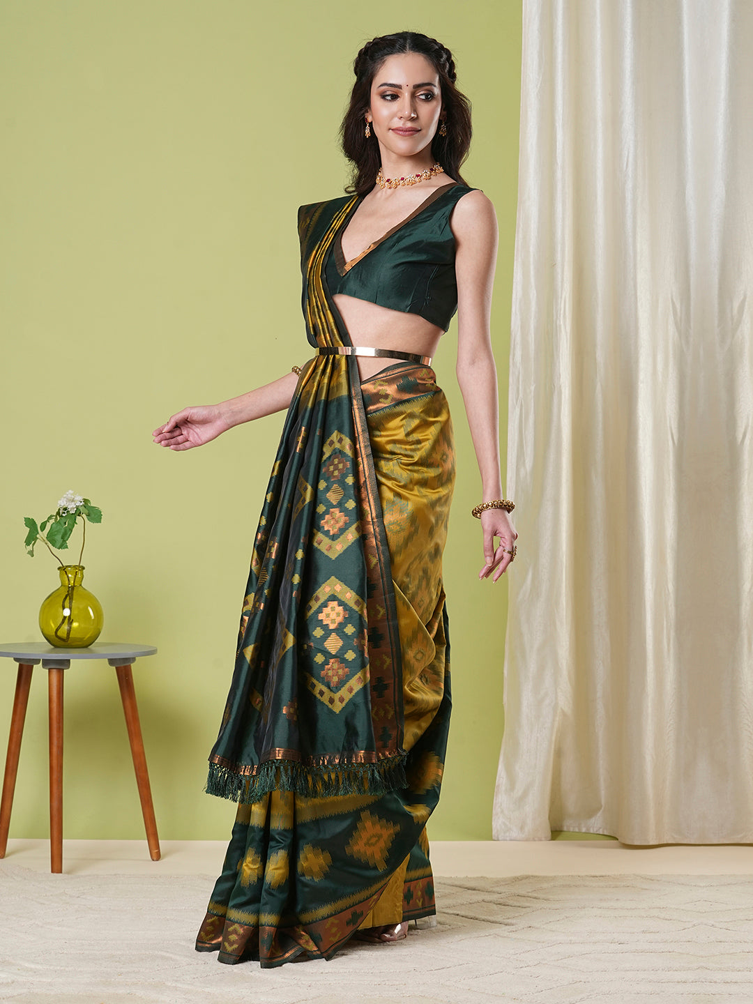 Traditional Banarasi Silk Saree | Rich Wevon Jacquard Festive Look