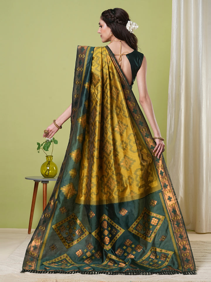 Traditional Banarasi Silk Saree | Rich Wevon Jacquard Festive Look