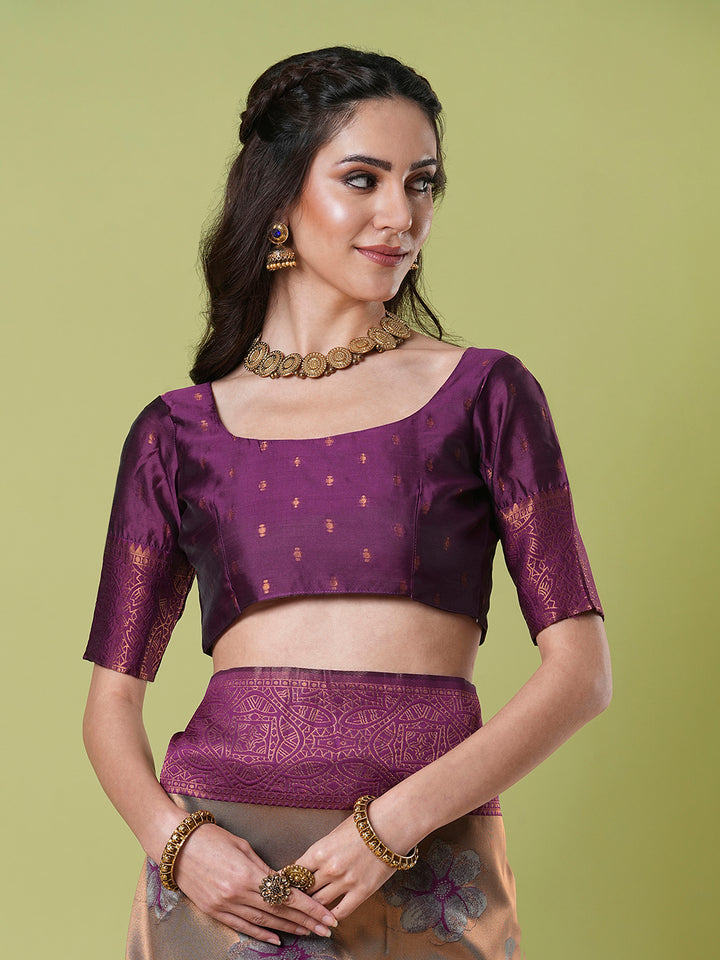 Banarasi Silk Saree | Wevon Jacquard Designer Elegant Festive Wear