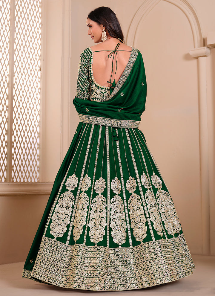 Ethnic Shimmer Silk Lehenga Set | Gorgeous Designer Embroidery
