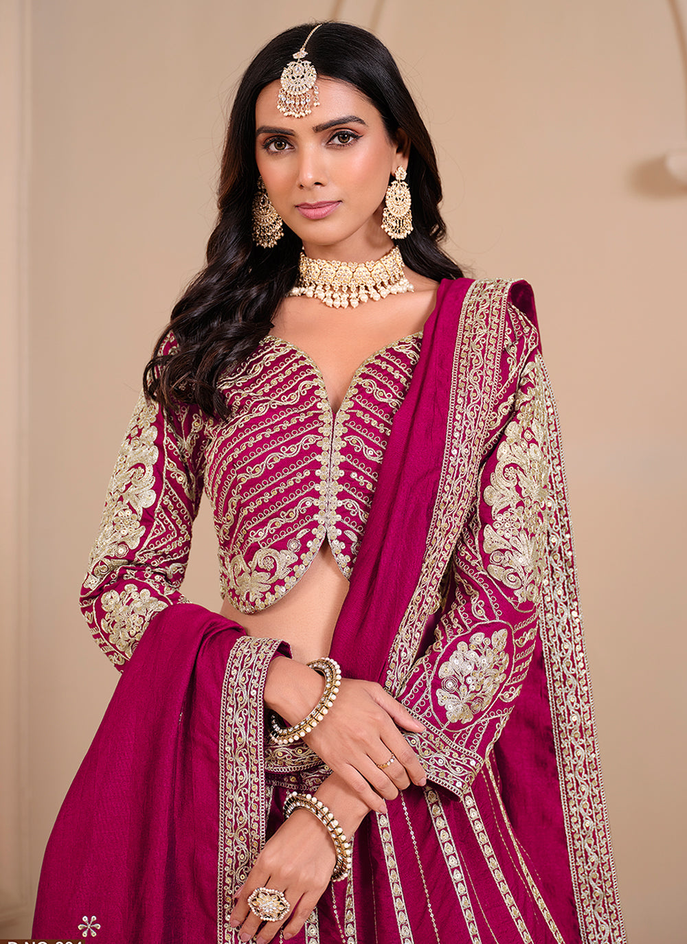 Ethnic Shimmer Silk Lehenga Set | Gorgeous Designer Embroidery