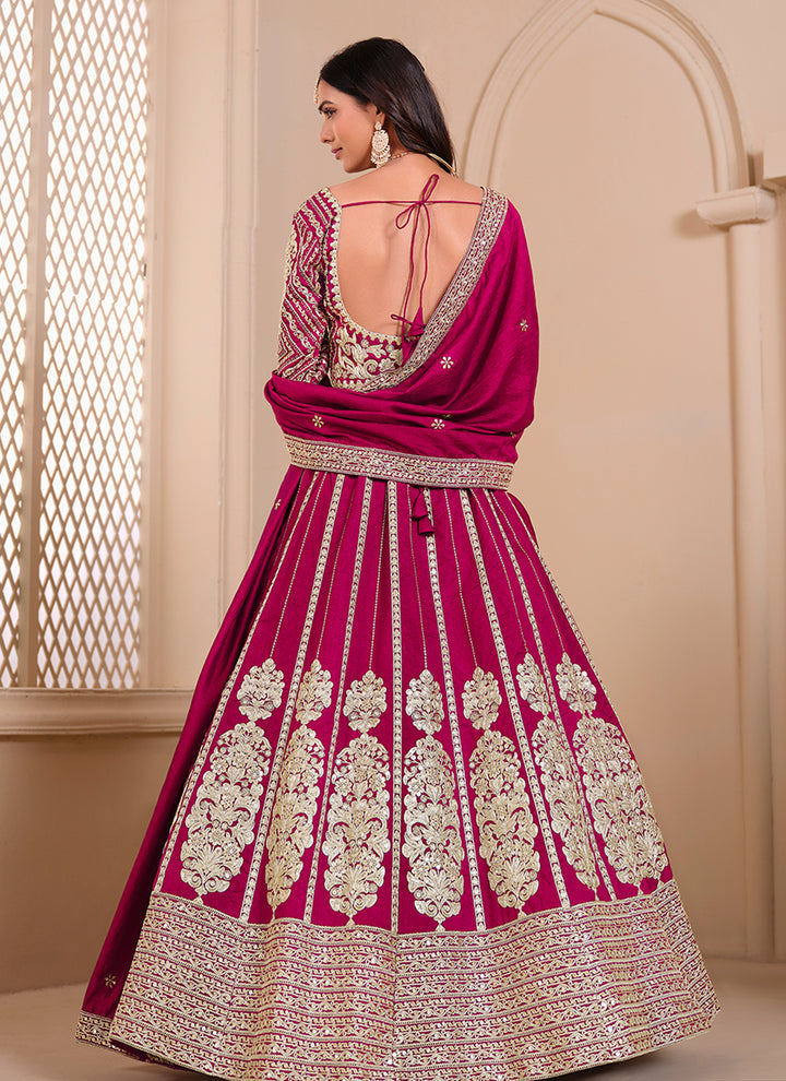Ethnic Shimmer Silk Lehenga Set | Gorgeous Designer Embroidery