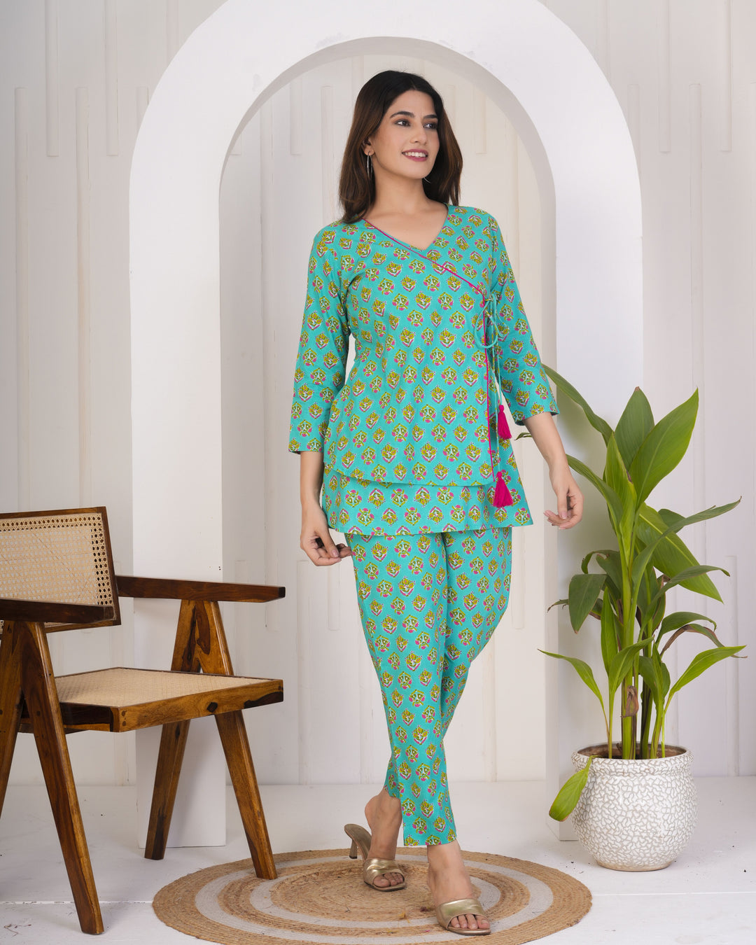 Chic Rama Cotton Co-ord Set | Lightweight & Comfortable Summer Wear