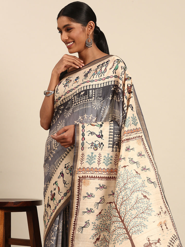 Contemporary Cotton Saree | Designer Printed Elegance for Women