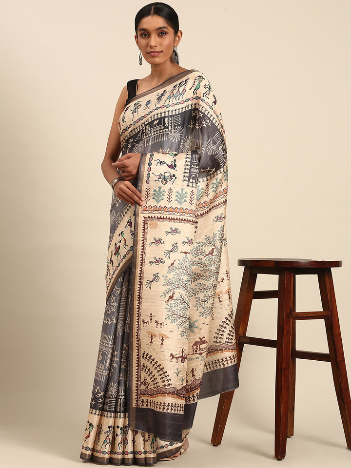 Contemporary Cotton Saree | Designer Printed Elegance for Women