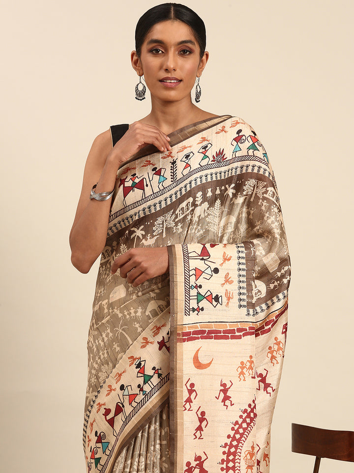 Premium Cotton Saree | Soft Fabric with Artistic Designer Prints