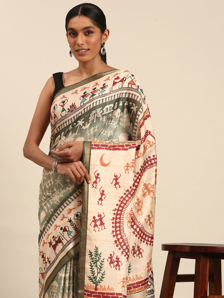 Premium Cotton Saree | Soft Fabric with Artistic Designer Prints