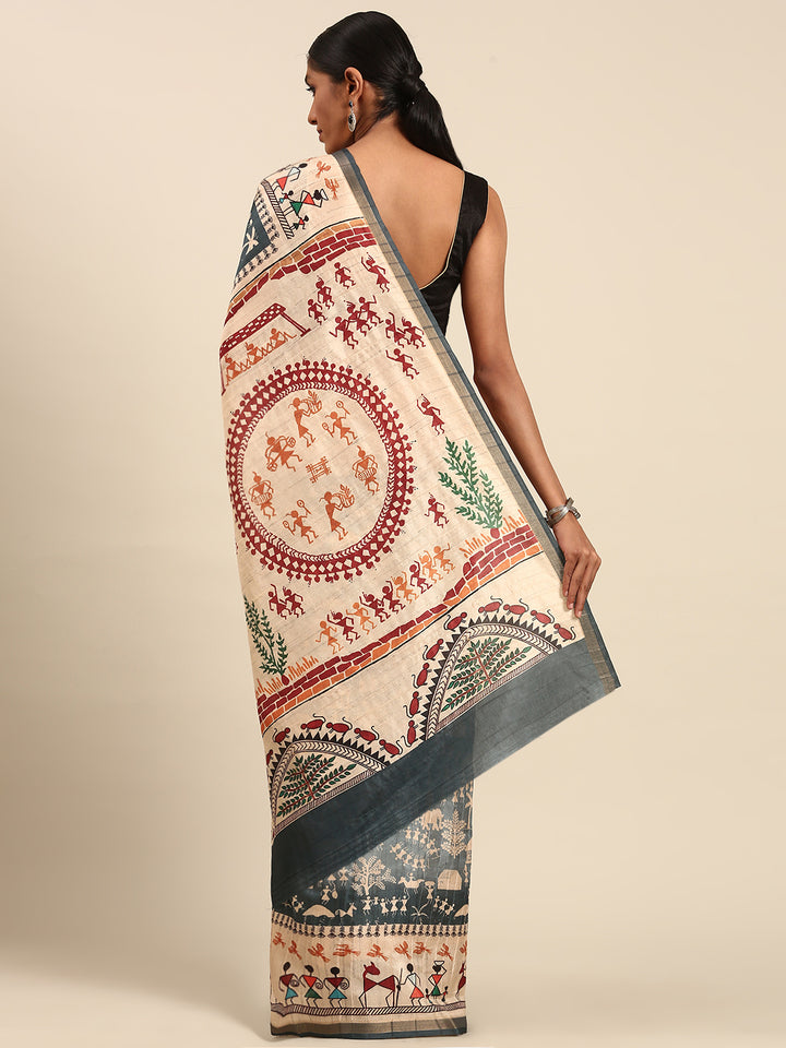Premium Cotton Saree | Soft Fabric with Artistic Designer Prints