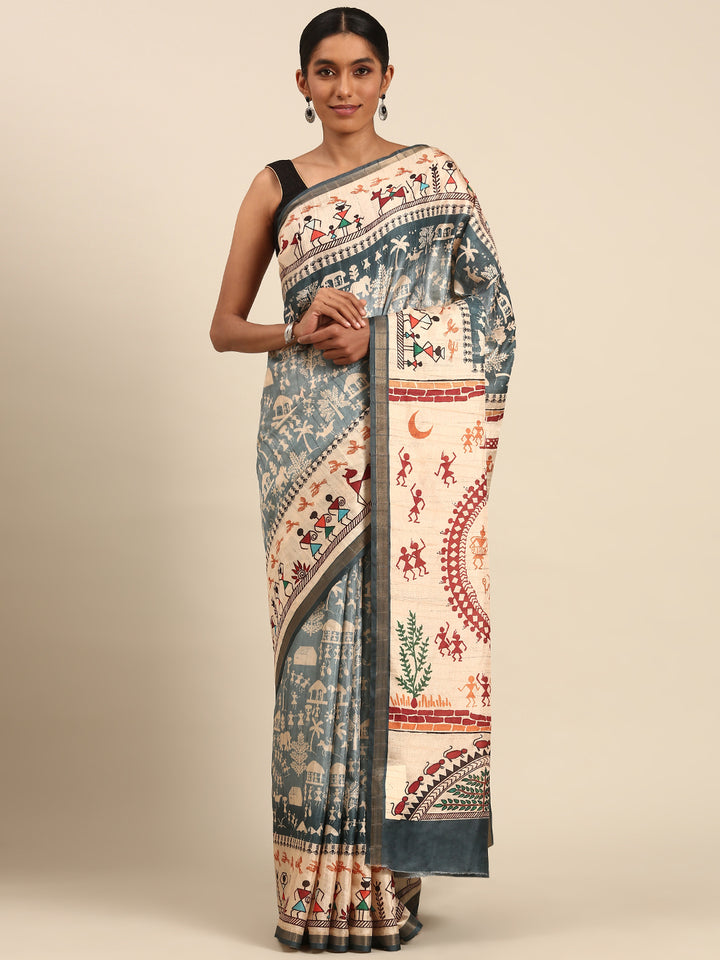 Premium Cotton Saree | Soft Fabric with Artistic Designer Prints