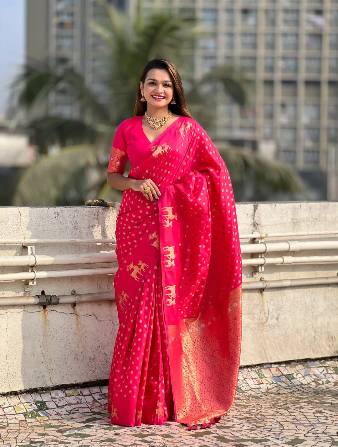 Premium Soft Silk Saree | Intricate Weaving & Royal Appeal