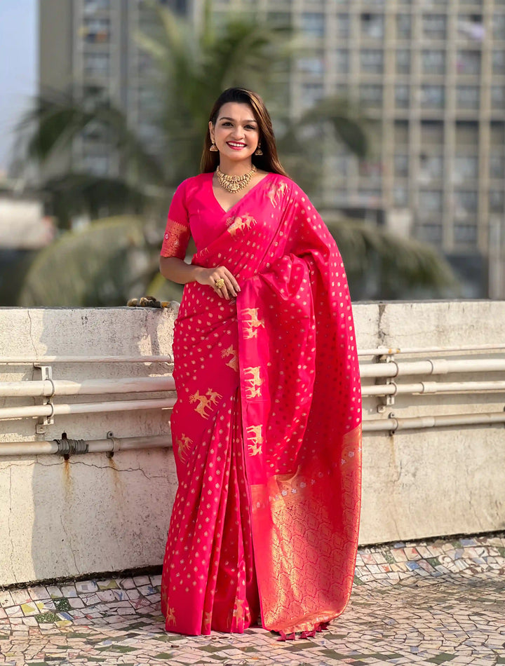 Premium Soft Silk Saree | Intricate Weaving & Royal Appeal