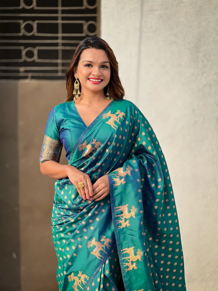 Premium Soft Silk Saree | Intricate Weaving & Royal Appeal
