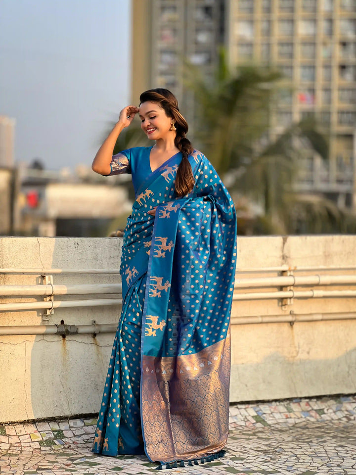 Premium Soft Silk Saree | Intricate Weaving & Royal Appeal