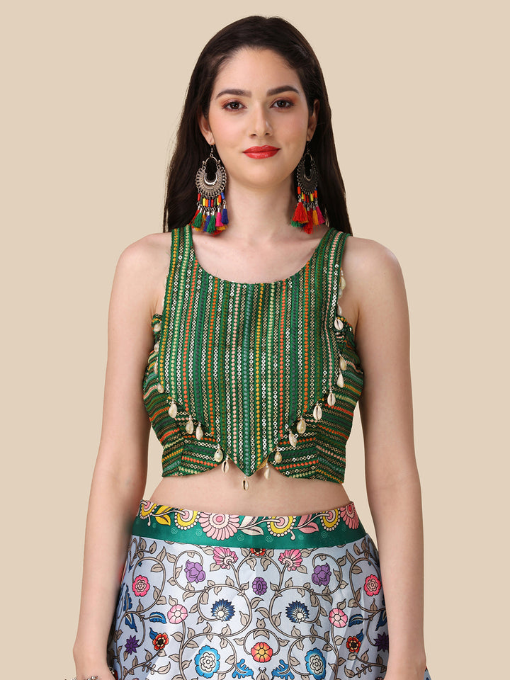 Festive Wear Lehenga Choli | Satin & Silk with Elegant Embroidery