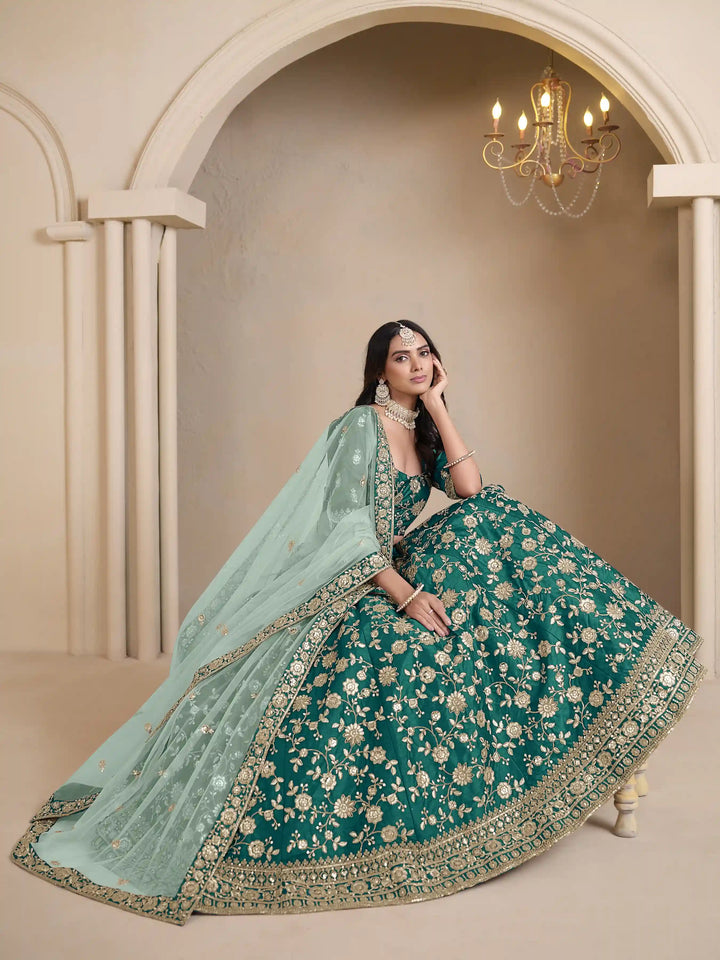 Ethnic Party Wear Lehenga | Beautifully Embroidered Art Silk Choli Set
