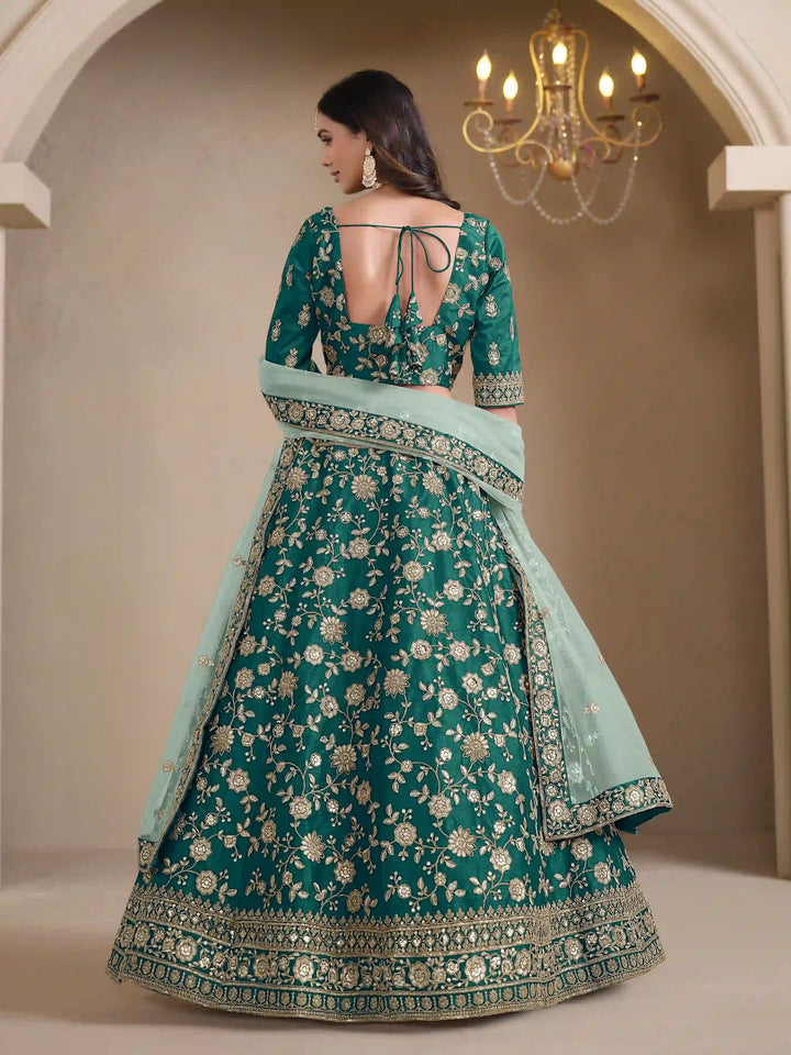 Ethnic Party Wear Lehenga | Beautifully Embroidered Art Silk Choli Set