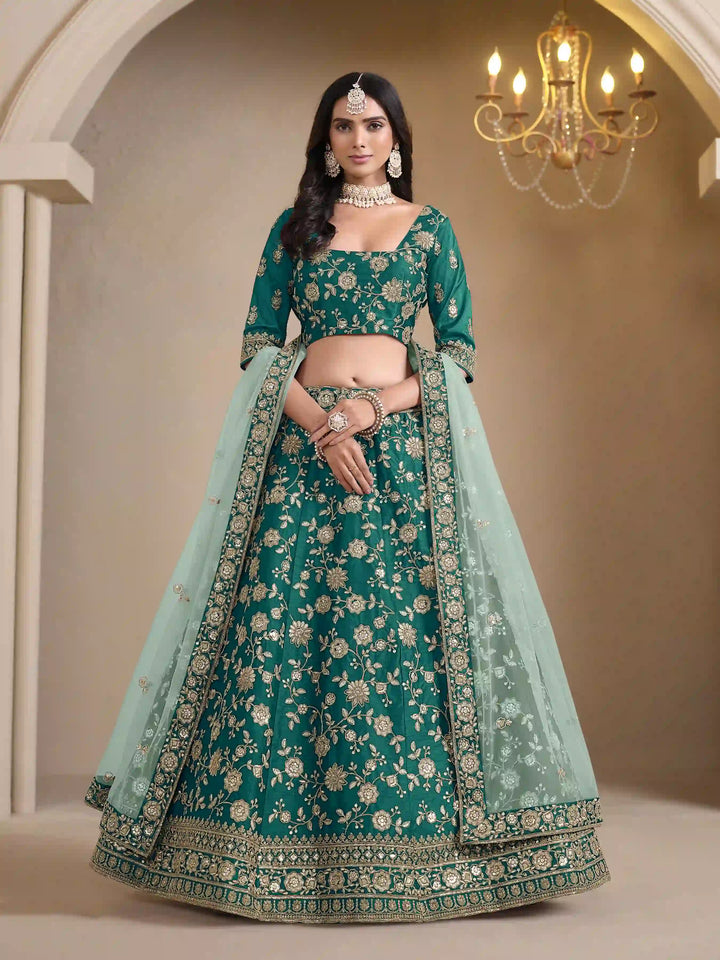Ethnic Party Wear Lehenga | Beautifully Embroidered Art Silk Choli Set