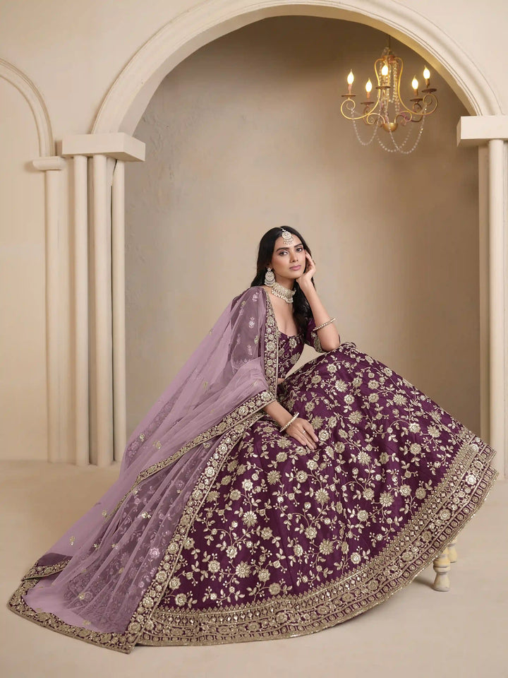 Ethnic Party Wear Lehenga | Beautifully Embroidered Art Silk Choli Set