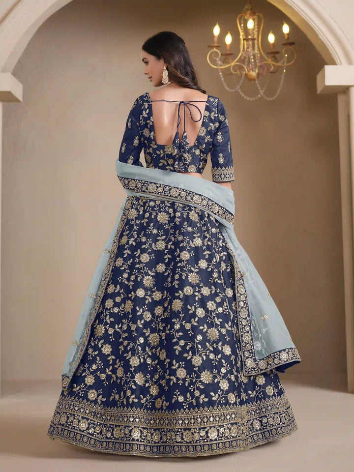 Ethnic Party Wear Lehenga | Beautifully Embroidered Art Silk Choli Set