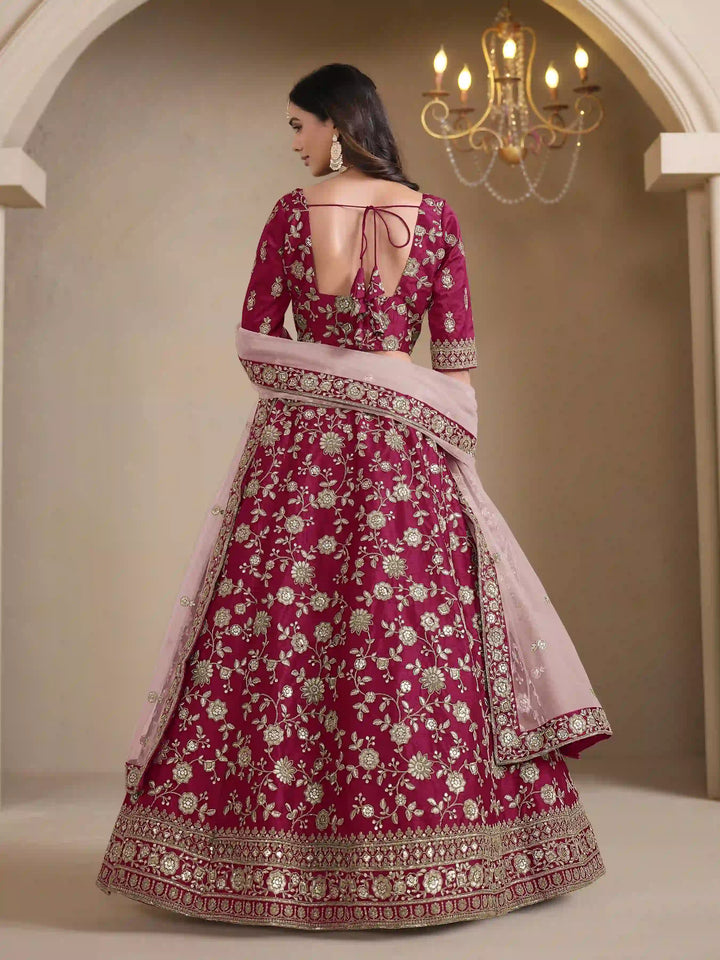Ethnic Party Wear Lehenga | Beautifully Embroidered Art Silk Choli Set