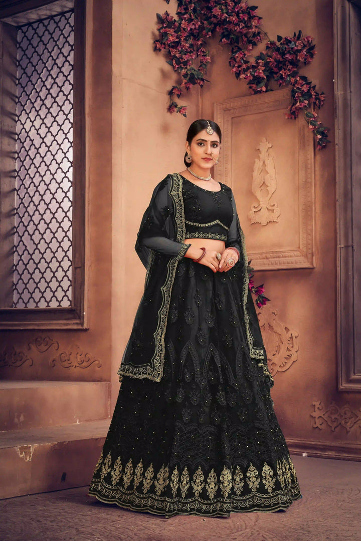 Net Lehenga Choli Elegant Embroidery Work | Festive & Wedding Outfit