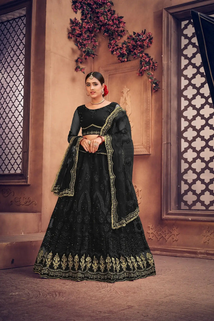 Net Lehenga Choli Elegant Embroidery Work | Festive & Wedding Outfit