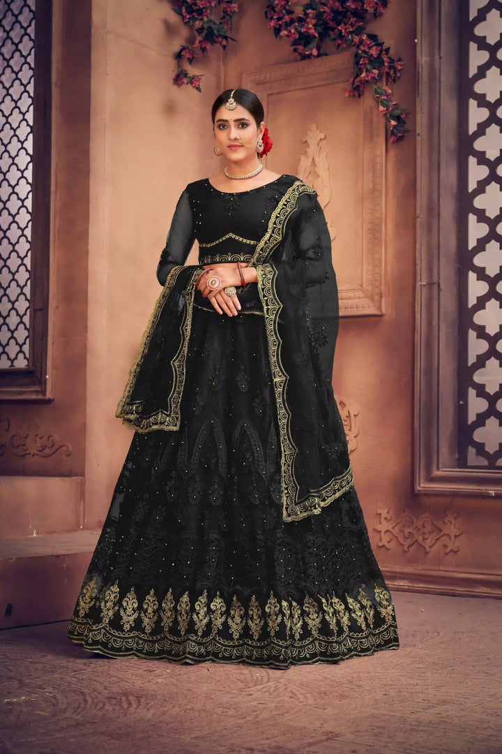 Net Lehenga Choli Elegant Embroidery Work | Festive & Wedding Outfit