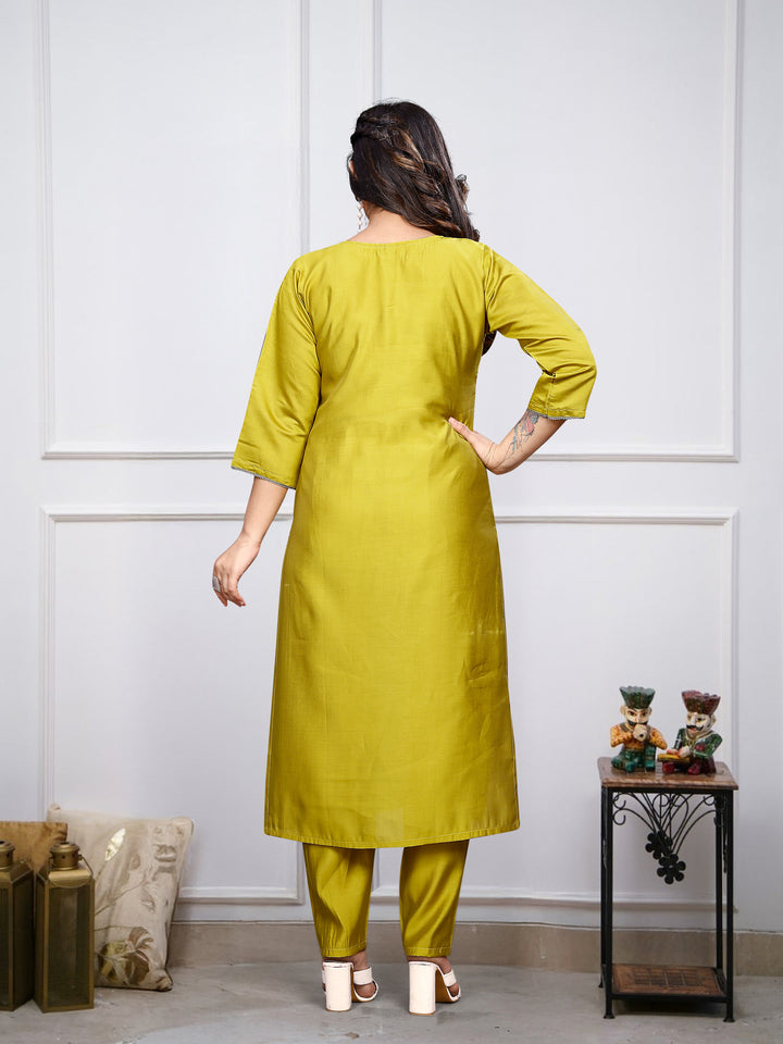 Designer Chanderi Salwar Suit | Embroidery & Printed Festive Wear