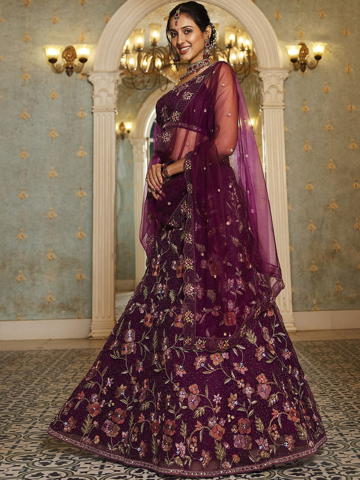 Fancy Net Lehenga Choli | Premium Designer Wear for Weddings