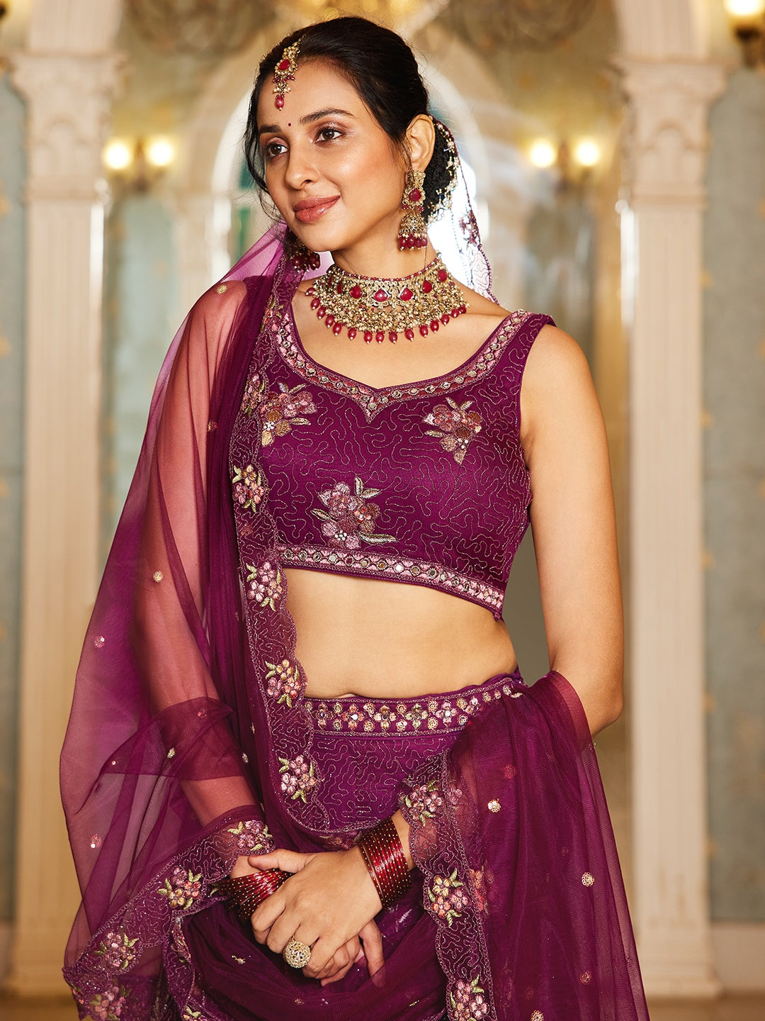 Fancy Net Lehenga Choli | Premium Designer Wear for Weddings