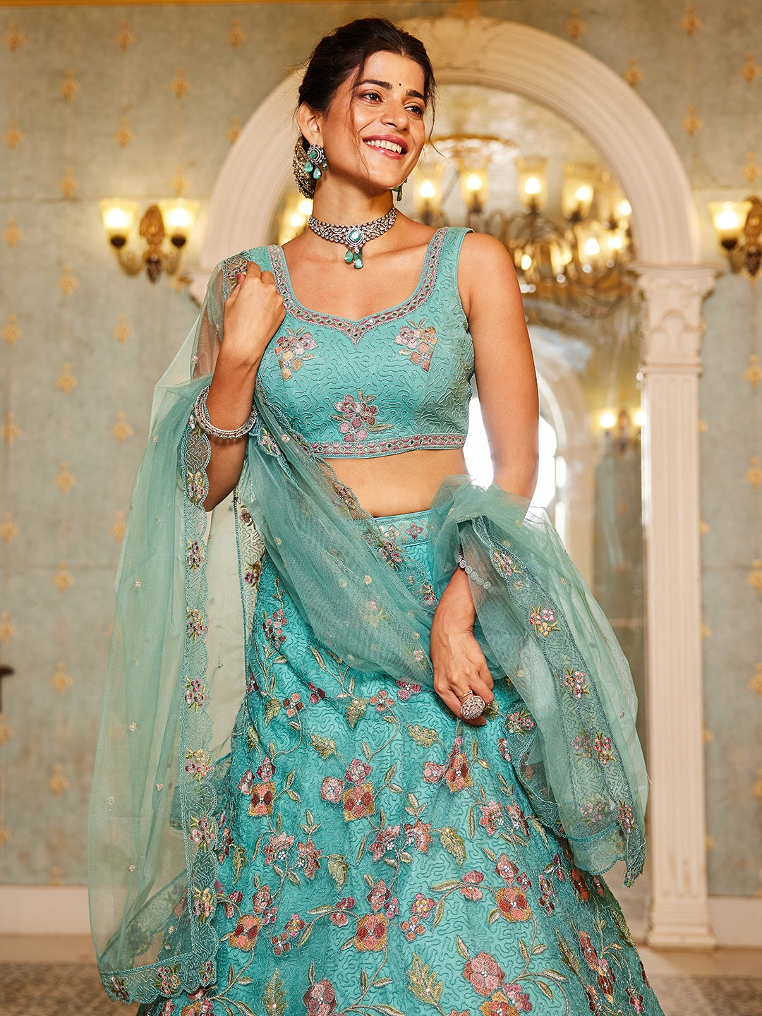 Fancy Net Lehenga Choli | Premium Designer Wear for Weddings