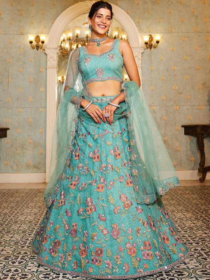 Fancy Net Lehenga Choli | Premium Designer Wear for Weddings