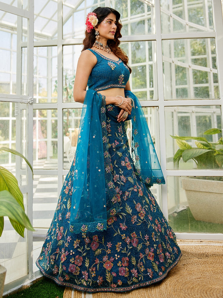 Fancy Net Lehenga Choli | Premium Designer Wear for Weddings