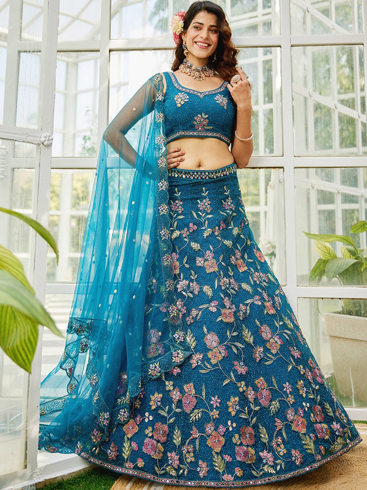 Fancy Net Lehenga Choli | Premium Designer Wear for Weddings