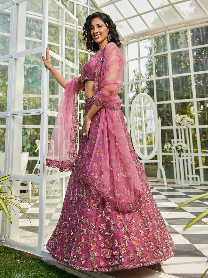 Fancy Net Lehenga Choli | Premium Designer Wear for Weddings