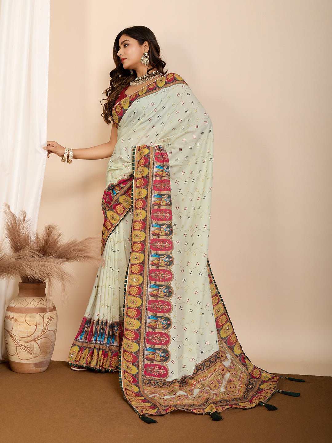 Stylish Digital Printed Saree | Muslin Cotton for Modern Ethnic Look