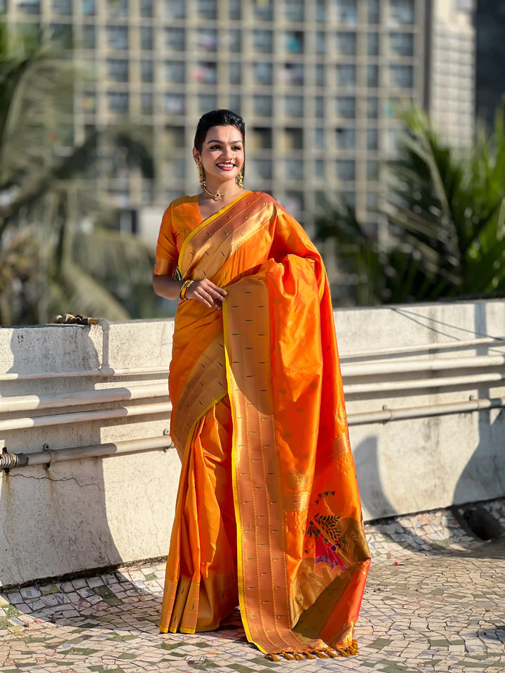 Royal Soft Silk Saree | Grand Weaving Figure Pallu & Elegant Blouse