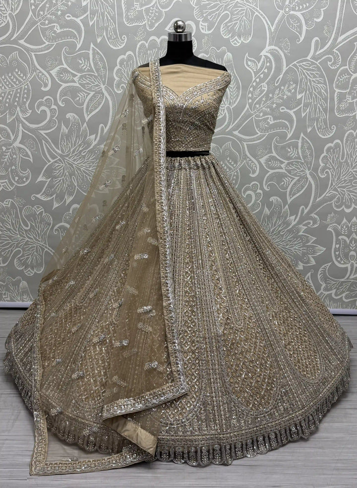 Designer Net Lehenga Choli | Heavy Embroidery Wedding & Bridal Look