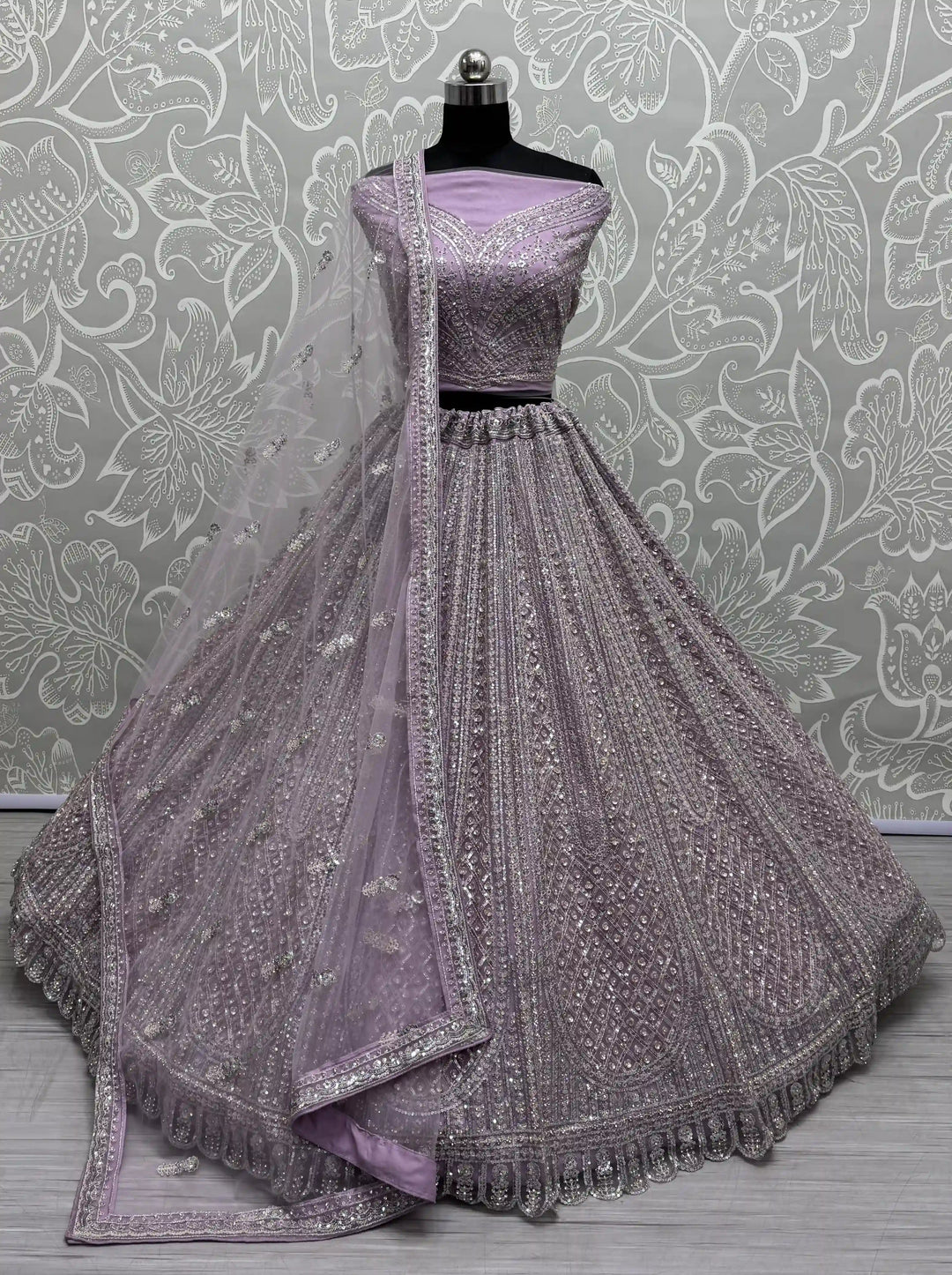 Designer Net Lehenga Choli | Heavy Embroidery Wedding & Bridal Look