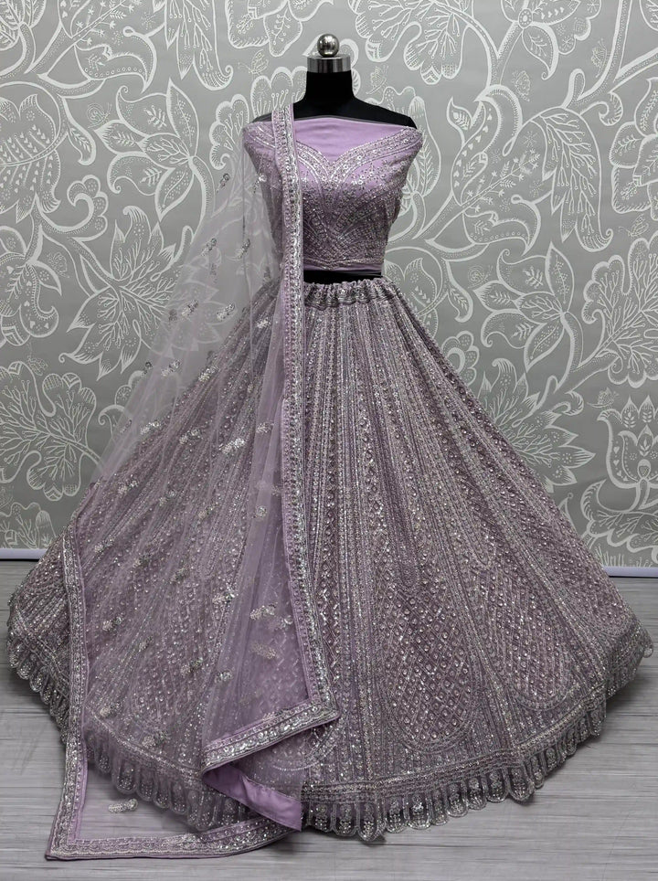 Designer Net Lehenga Choli | Heavy Embroidery Wedding & Bridal Look