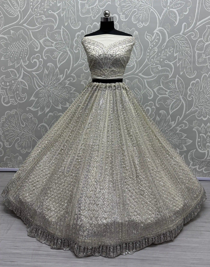Designer Net Lehenga Choli | Heavy Embroidery Wedding & Bridal Look
