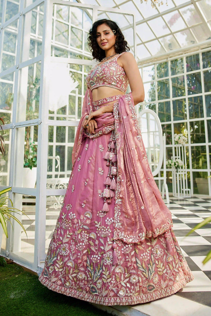 Fancy Designer Lehenga Choli | Heavy Embroidery Work Net Fabric Set