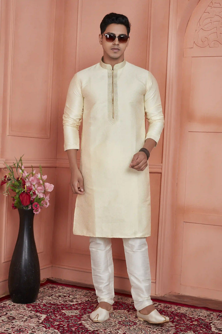Men's Kurta Pajama Set | Jacquard Silk & Art Silk Traditional & Wedding Wear